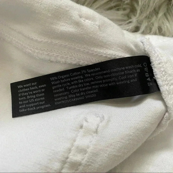 EILEEN FISHER Organic Cotton Boot-Cut Jean Size 2 - Picture 8 of 9